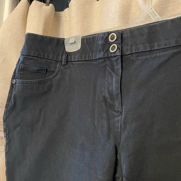 🔥 ALFANI size 16W black trouser jeans - Picture 3 of 5